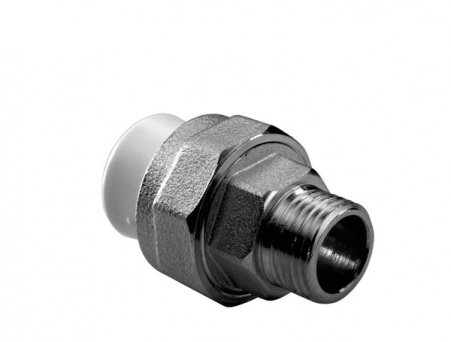 Муфта комбинированная разъёмная (американка) с внутренней резьбой 50x1 1/2'мм (белый)