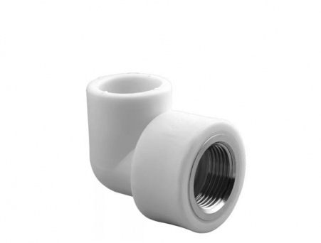 Угольник полипропилен 90 гр 32 мм (белый)