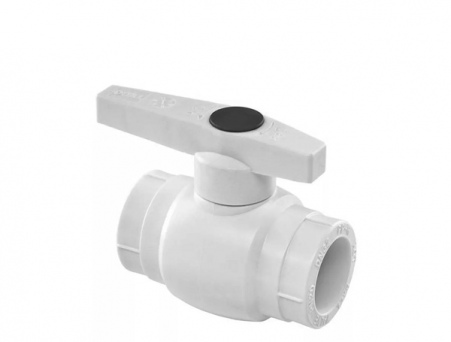 Кран шаровой полипропилен 20 мм с латунной обоймой