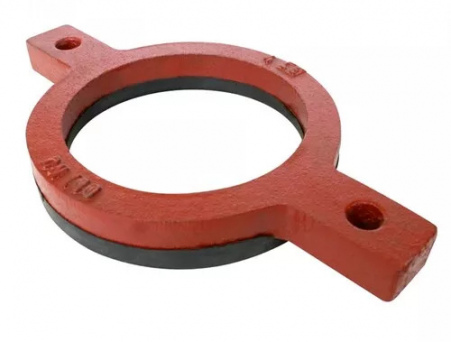 Кольцо опорное чугун SML Ду 125 с гальванизированной резиной