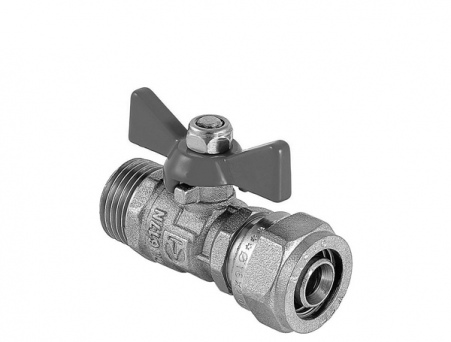 Кран шаровой с обжимным соединением 16