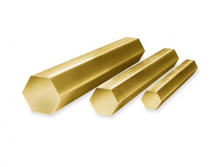 Шестигранник латунный 40мм Л63 L=3м ГОСТ 2060-2006