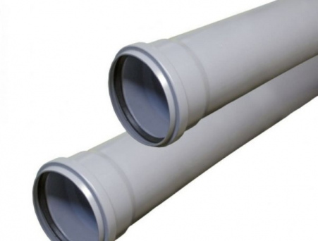 Труба для внутренней канализации Ду 50 E 1.8 мм L = 2000 мм серая