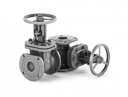 Задвижка 30с541нж с в/ш., фл., с редуктором Ду 500 Ру-25 Т-300 (вд, п, мс, н/п, ам)