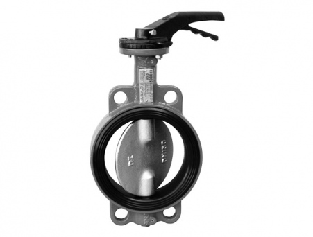 Затвор чугунный поворотный дисковый Ду 200 Ру-16 Т-130 (вд, п) кл. г.А под эл./пр.