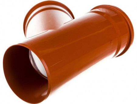 Тройник канализационный Ду 500х250х45 оранжевый